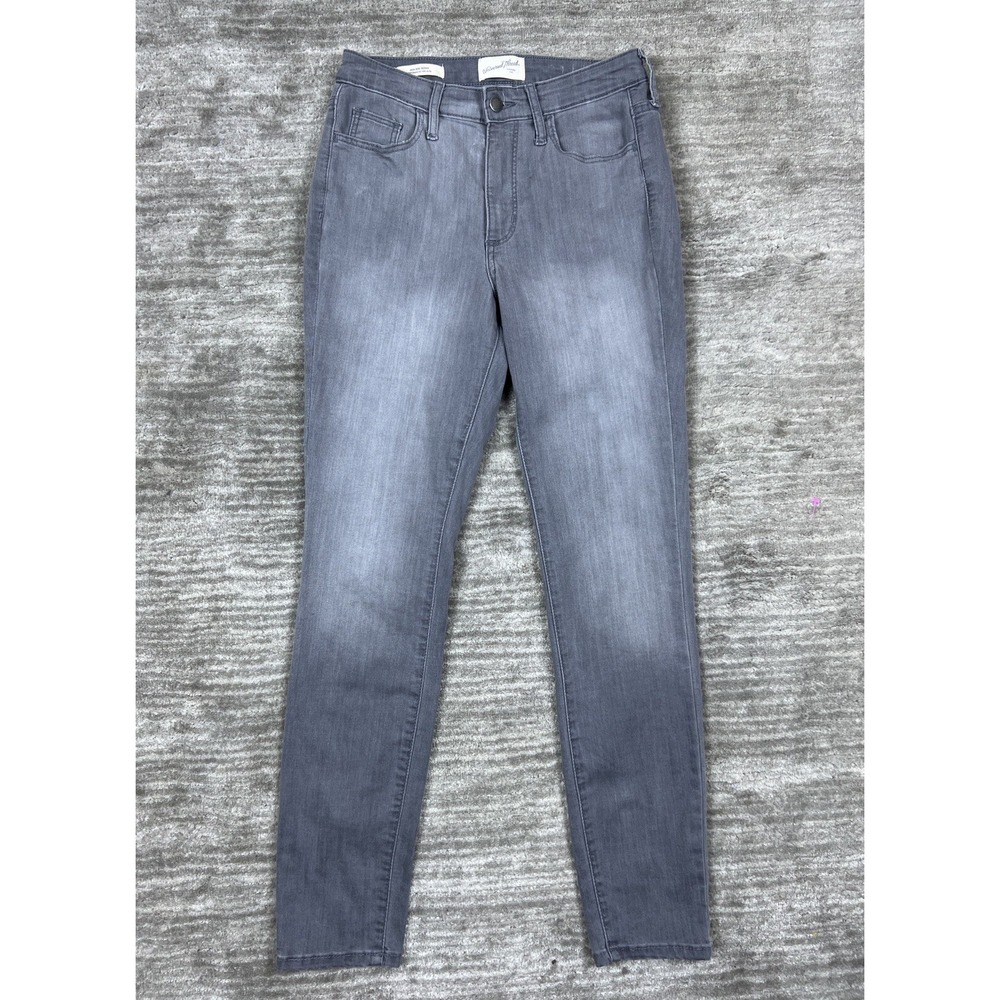 Universal Thread Jeans Womens 4/27R Grey High Rise Skinny Stretch Denim 5-Pocket
